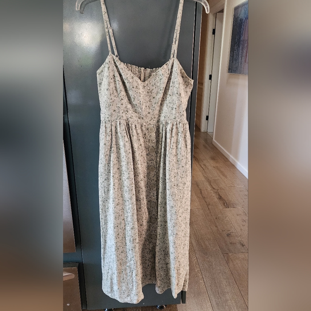 Reformation Light Blue Floral Midi Dress - Picture 2 of 8